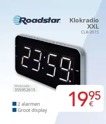 Eldi Klokradio XXL aanbieding