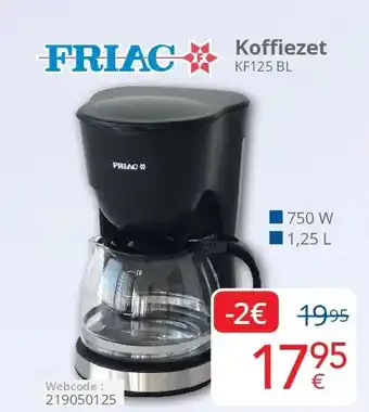 Eldi Friac Koffiezet KF125 BL aanbieding