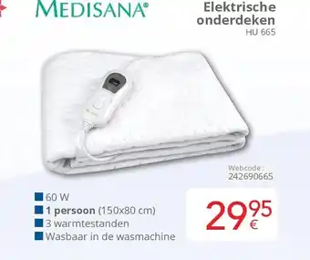 Eldi Elektrische onderdeken HU 665 aanbieding