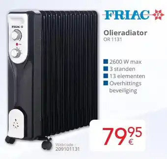 Eldi Friac Olieradiator OR 1131 aanbieding