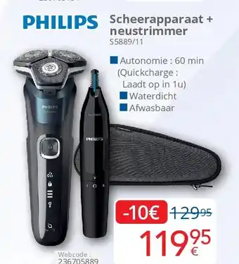 Eldi Scheerapparaat + neustrimmer aanbieding