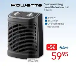 Eldi Verwarming ventilatorkachel SO2330 aanbieding