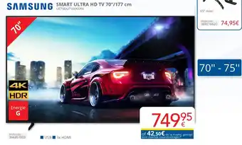 Eldi Samsung SMART ULTRA HD TV 70’’/177 cm aanbieding