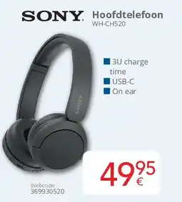 Eldi Sony Hoofdtelefoon WH-CH520 aanbieding