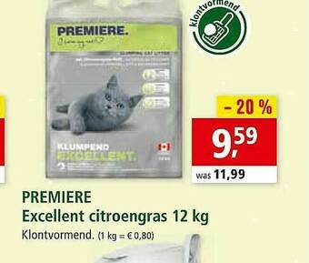 Maxi Zoo Premiere Excellent Citroengras aanbieding