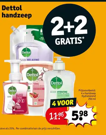 Kruidvat Dettol handzeep aanbieding