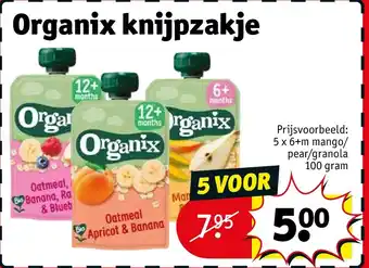 Kruidvat Organix knijpzakje aanbieding