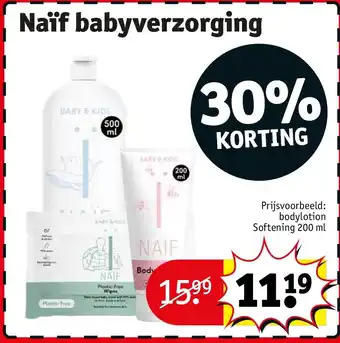 Kruidvat Naïf babyverzorging aanbieding