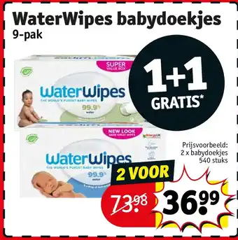 Kruidvat WaterWipes babydoekjes aanbieding