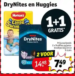 Kruidvat DryNites en Huggies aanbieding