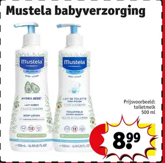 Kruidvat Mustela babyverzorging aanbieding