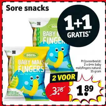 Kruidvat Sore snacks aanbieding