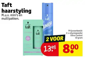 Kruidvat Taft haarstyling aanbieding