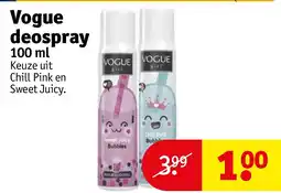 Kruidvat Vogue deospray aanbieding