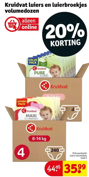 Kruidvat Kruidvat luiers en luierbroekjes volumedozen aanbieding