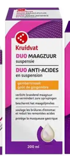 Kruidvat Kruidvat Duo Maagzuur Suspensie aanbieding