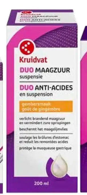 Kruidvat Kruidvat Duo Maagzuur Suspensie aanbieding