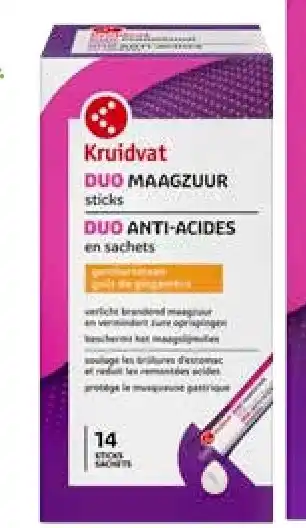 Kruidvat Kruidvat Duo Maagzuur Sticks aanbieding