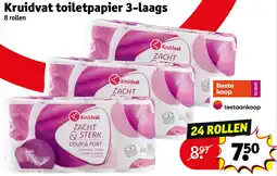Kruidvat Kruidvat toiletpapier 3-laags aanbieding