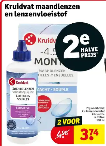 Kruidvat Kruidvat maandlenzen en lenzenvloeistof aanbieding