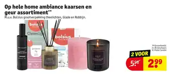 Kruidvat Op hele home ambiance kaarsen en geur assortiment aanbieding