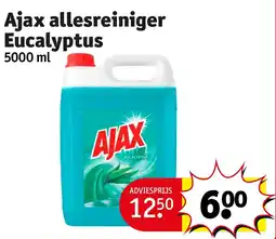 Kruidvat Ajax allesreiniger Eucalyptus aanbieding