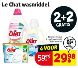 Kruidvat Le Chat wasmiddel aanbieding