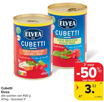 Carrefour Cubetti Elvea aanbieding