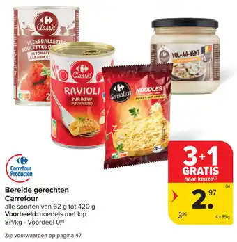 Carrefour Bereide gerechten Carrefour aanbieding