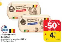 Carrefour Gekarnde boter aanbieding