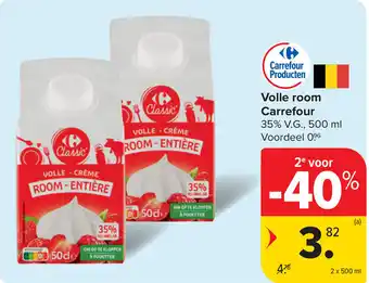 Carrefour Volle room aanbieding