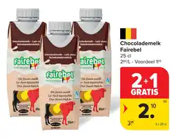 Carrefour Chocolademelk fairebel aanbieding