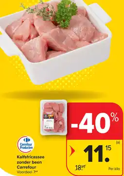 Carrefour Kalfsfricassee zonder been aanbieding