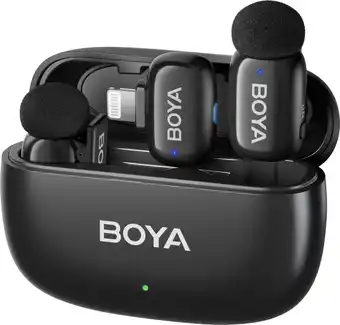 Coolblue Boya Mini Ultra-Mini Zwart (Usb C en Lightning) aanbieding