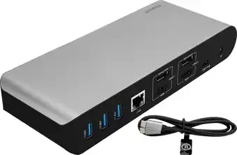 Coolblue BlueBuilt DisplayLink Docking Station Pro met USB-C aanbieding