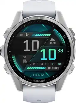 Coolblue Garmin Fenix 8 Zilver/Wit 43mm aanbieding