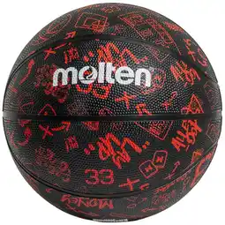 Decathlon Zwart gesmolten straatbasketbal aanbieding