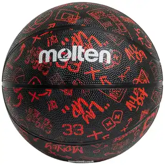 Decathlon Zwart gesmolten straatbasketbal aanbieding