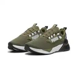 Decathlon Retaliate 3 hardloopschoenen voor jongeren PUMA Olive White Black Green aanbieding