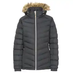 Decathlon Dames Nadina Waterbestendige Gewatteerde Jas (Zwart) aanbieding