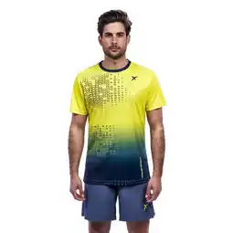 Decathlon Heren PADEL T-SHIRT Drop Shot Heru Geel aanbieding