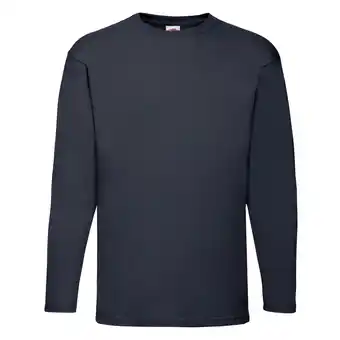 Decathlon Unisex Adult Valueweight Tshirt met lange mouwen (Deep Navy) aanbieding