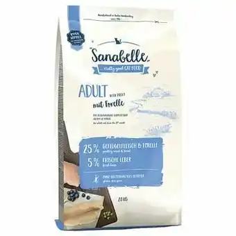 Zooplus 2x10kg Adult met Forel Sanabelle Kattenvoer aanbieding