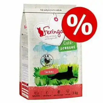 Zooplus 3kg Adult Kalkoen Koudgeperst Feringa Kattenvoer aanbieding