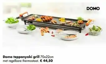 Multi bazar Domo teppanyaki grill aanbieding
