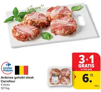 Carrefour Ardense gehakt steak Carrefour aanbieding