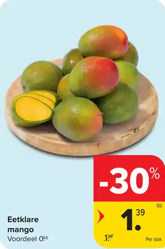 Carrefour Eetklare Mango aanbieding