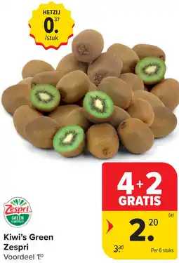 Carrefour Kiwi's Green Zespri aanbieding