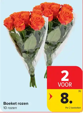 Carrefour Boeket rozen aanbieding