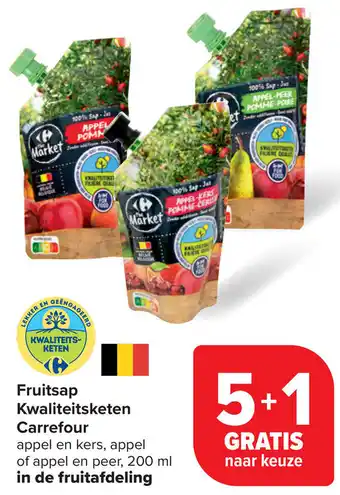 Carrefour Fruitsap Kwaliteitsketen Carrefour aanbieding